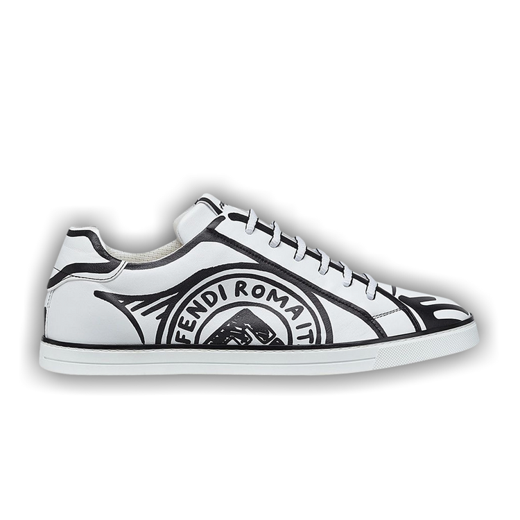 Buy Joshua Vides x Fendi Roma Leather Low 'Fendi Stamp