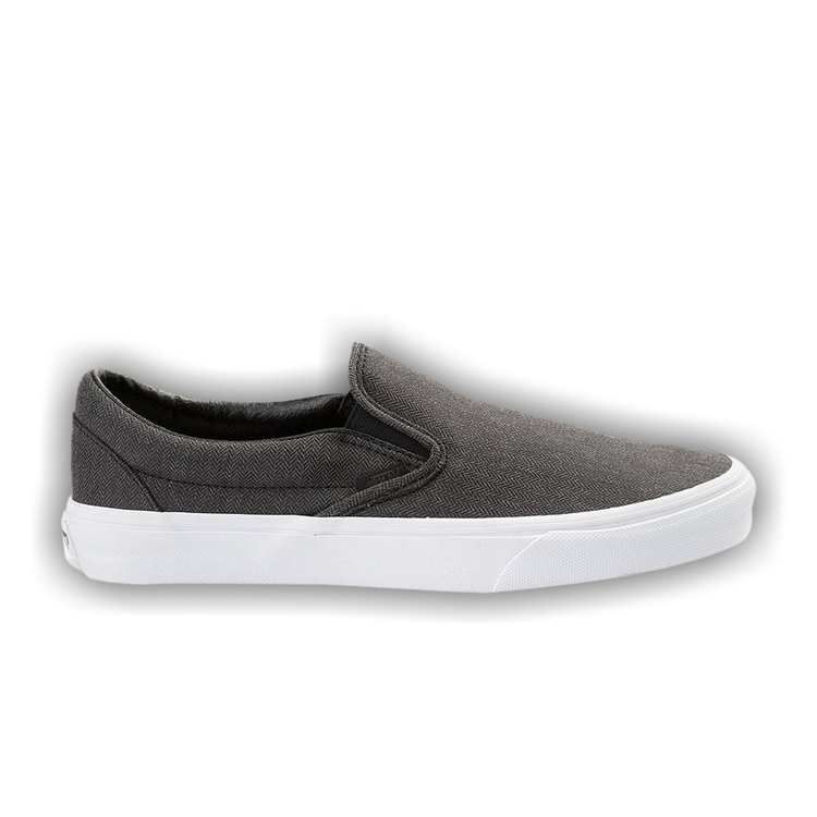 Vans classic slip on herringbone online