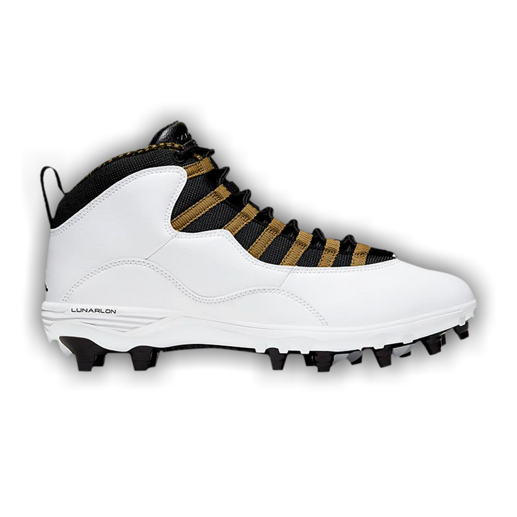 Jordan 10 gold and white best sale