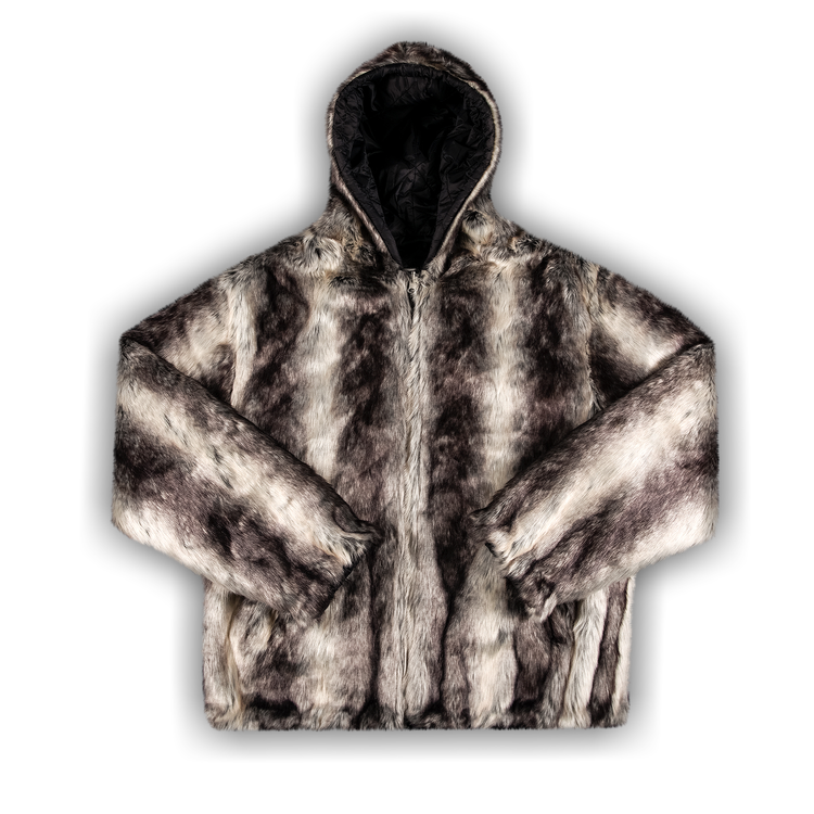 Buy Supreme Faux Fur Reversible Hooded Jacket 'Black' - FW20J16 