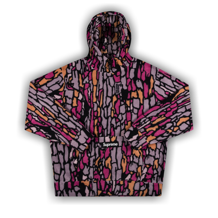 Buy Supreme x Polartec Hooded Sweatshirt 'Purple Treebark Camo