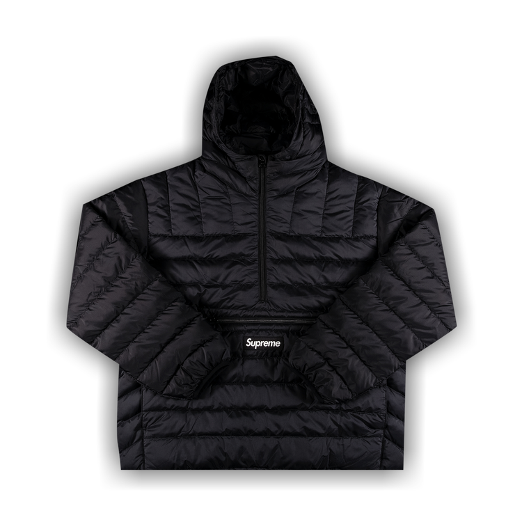 Buy Supreme Micro Down Half Zip Hooded Pullover 'Black