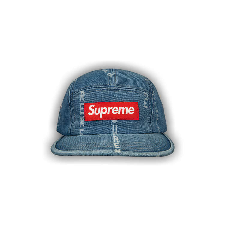 Supreme Frayed Logos Denim Camp Cap Blue SS21 – UniqueHype