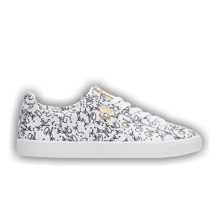 Buy Clyde 'All Over Script Print' - 375889 01 - White | GOAT