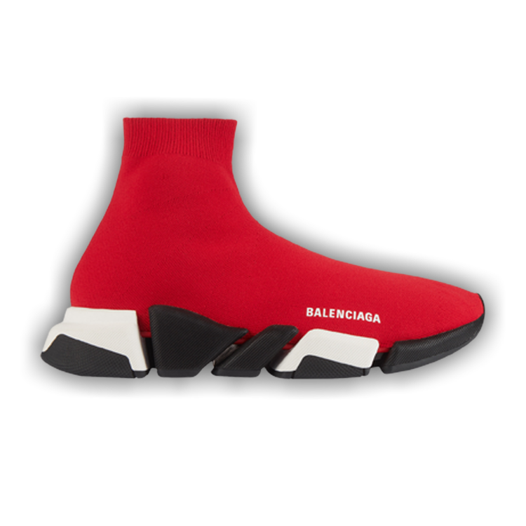 Balenciaga Speed 2.0 LT Sneaker Red/White/Black Sz 11 / 44 SKU 617239 W2DB2  6991