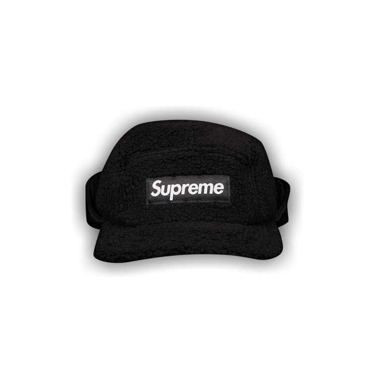 Buy Supreme Deep Pile Earflap Camp Cap 'Black' - FW20H54 BLACK