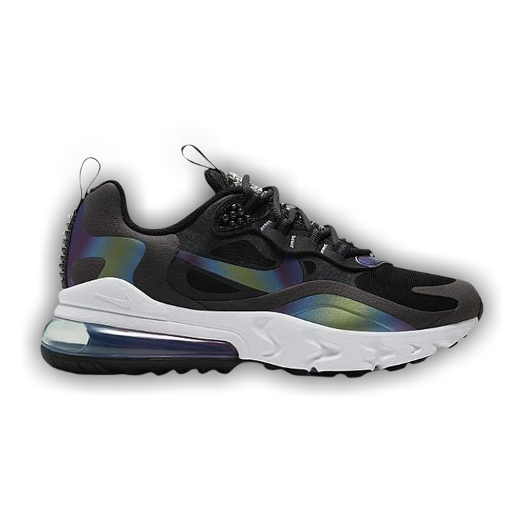 Nike air max 270 iridescent trainers in black discount