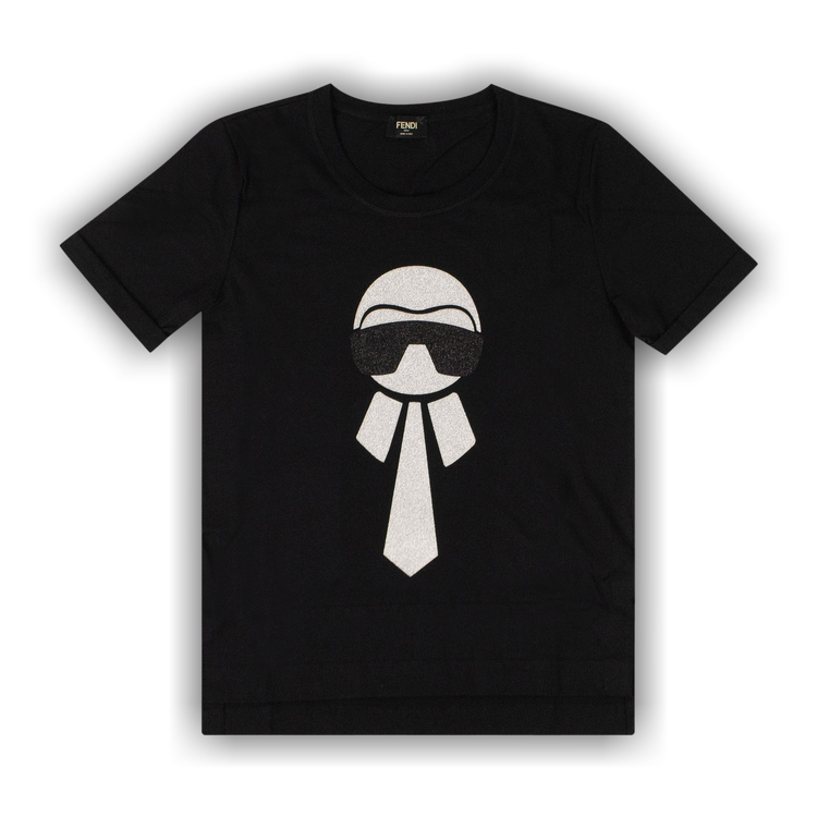Buy Fendi x Karl Lagerfeld T-Shirt 'Black' - FAF072 8IV FOGME