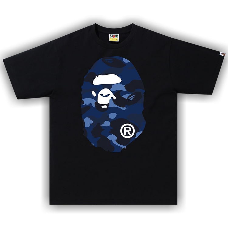 Navy blue bape shirt Clearance