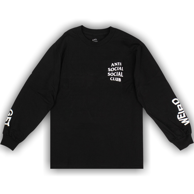Anti social social club get weird hoodie top