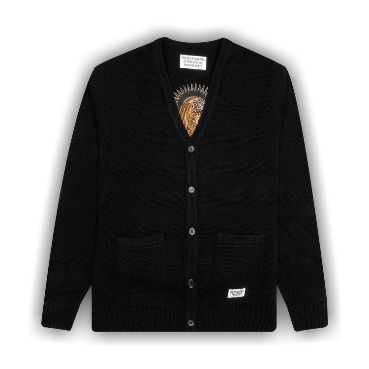 Wacko Maria Classic Cardigan Type 4 'Black' | GOAT