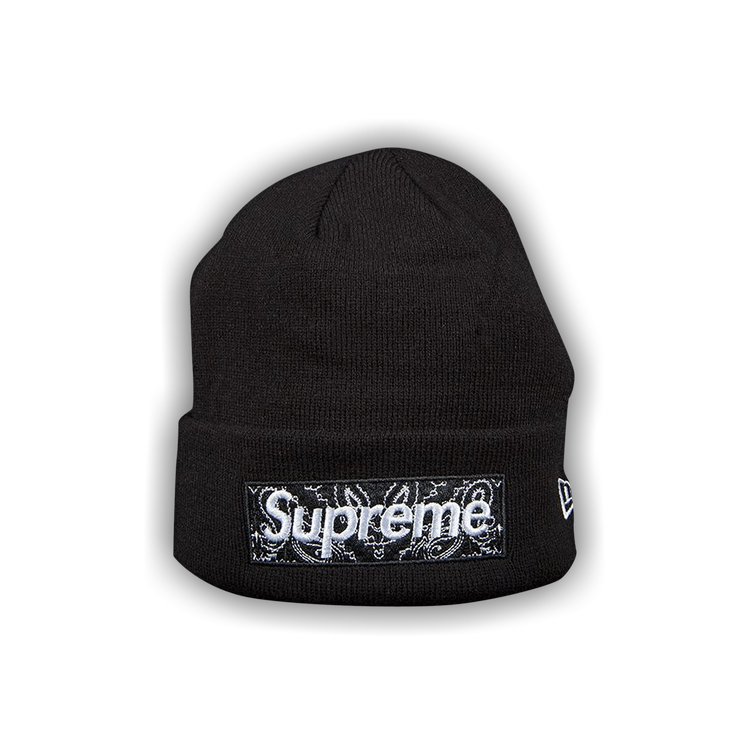 Buy Supreme x New Era Box Logo Beanie 'Black' - FW19BN4 BLACK | GOAT