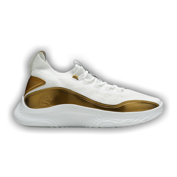 Curry flow 8 gold and white Clearance
