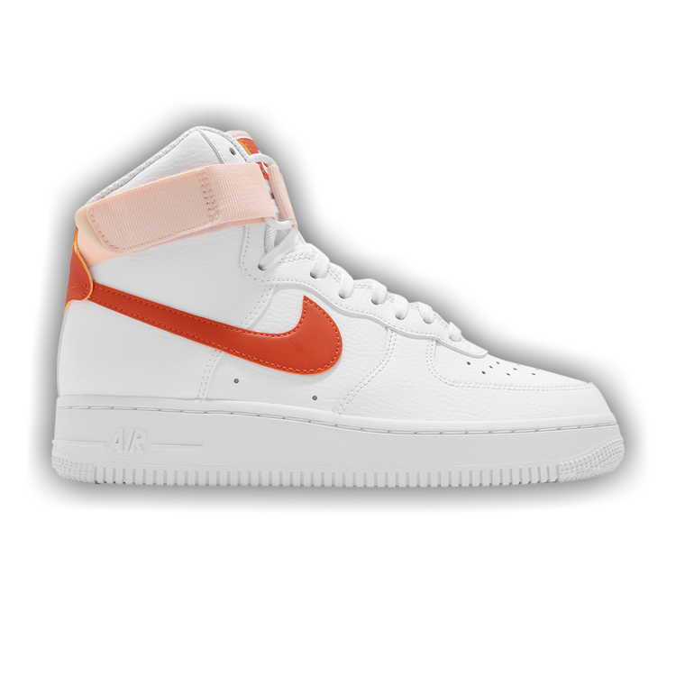 Nike air force cheap 1 high white orange