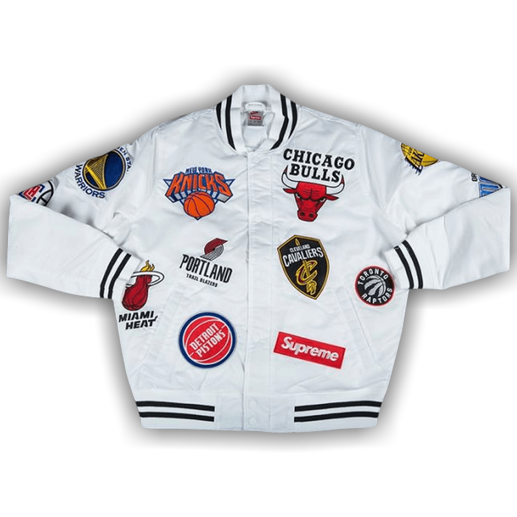 Supreme x Nike x NBA Teams Warm Up Jacket 'White'