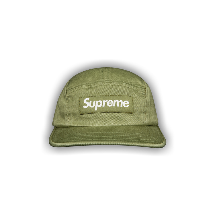 Buy Supreme Washed Chino Twill Camp Cap 'Light Olive