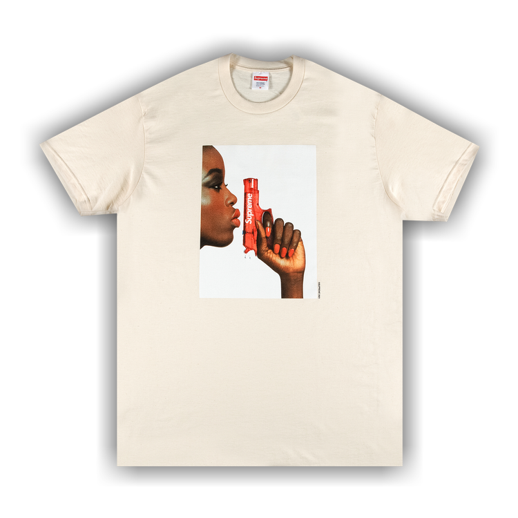 Buy Supreme Water Pistol Tee 'Natural' - SS21T13 NATURAL | GOAT