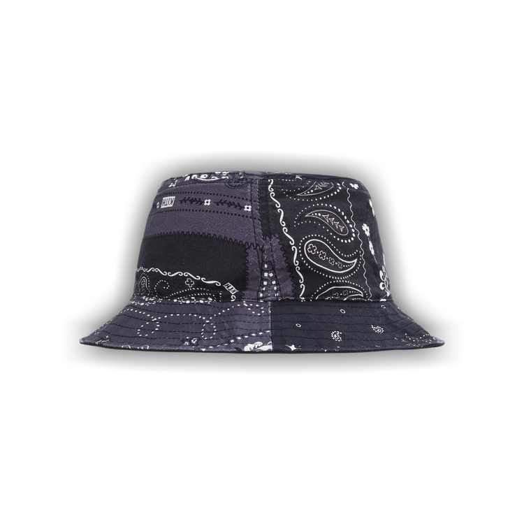 Buy Kith Deconstructed Bandana Bucket Hat 'Black' - KH5910 100 | GOAT