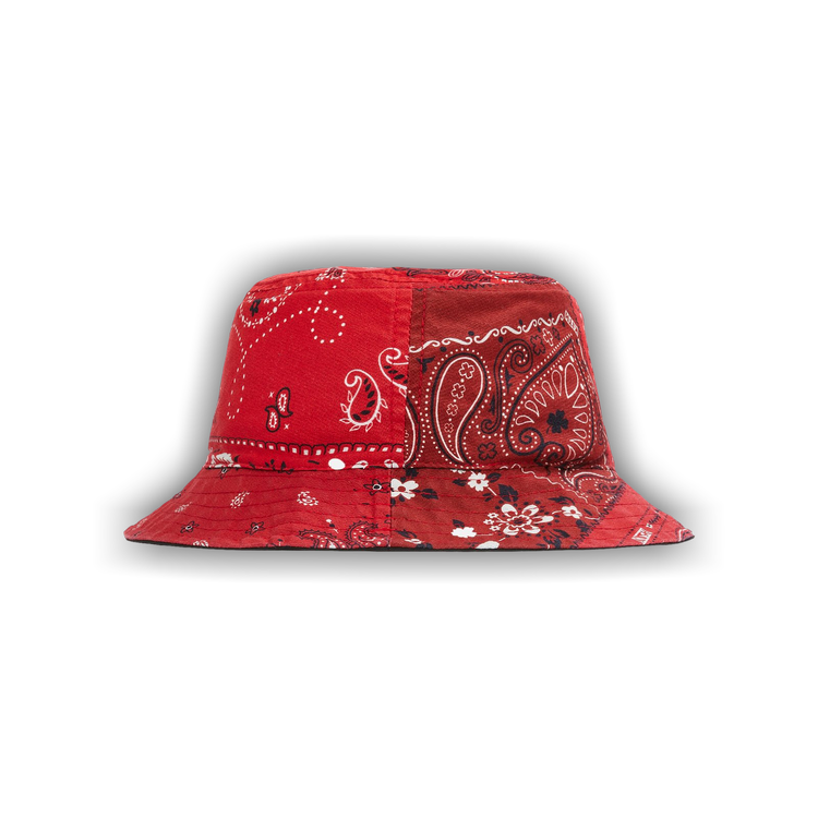Buy Kith Deconstructed Bandana Bucket Hat 'Red' - KH5910 110 | GOAT