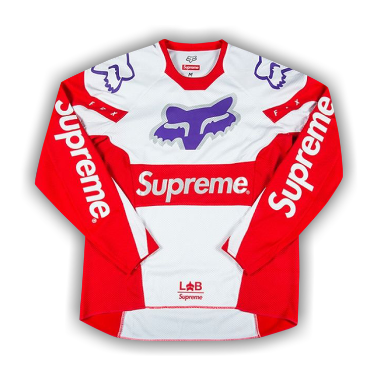 Buy Supreme x Fox Racing Moto Jersey Top 'Red' - SS18KN58 RED | GOAT