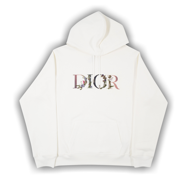 Oversized dior sales flowers hooded sweatshirt