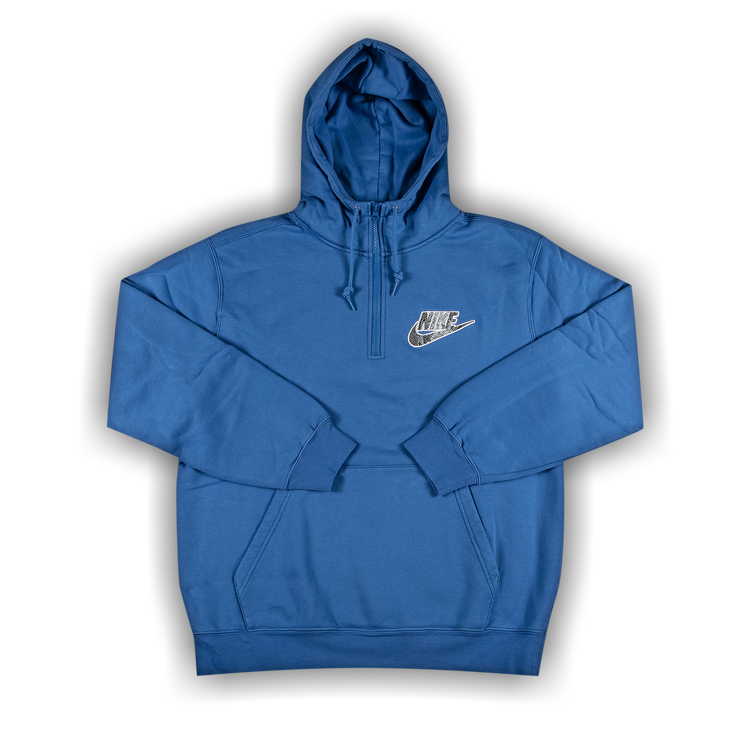 Buy Supreme x Nike Half Zip Hooded Sweatshirt 'Blue' - SS21SW6
