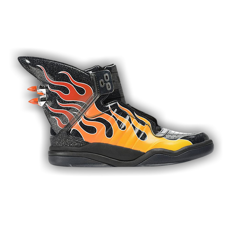 靴 adidas by JEREMY SCOTT JS Shark Flame ADIDAS x Jeremy Scott Shark Flame Fin Light-Up Mens 11 Rockabilly