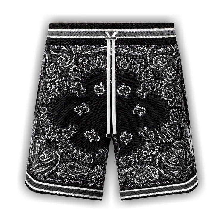 Buy Amiri Bandana B-Ball Shorts 'Black' - MKB001 001 BLAC | GOAT