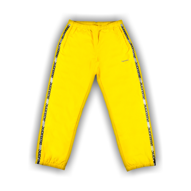 Supreme Reflective Zip Track Pant 'Yellow'