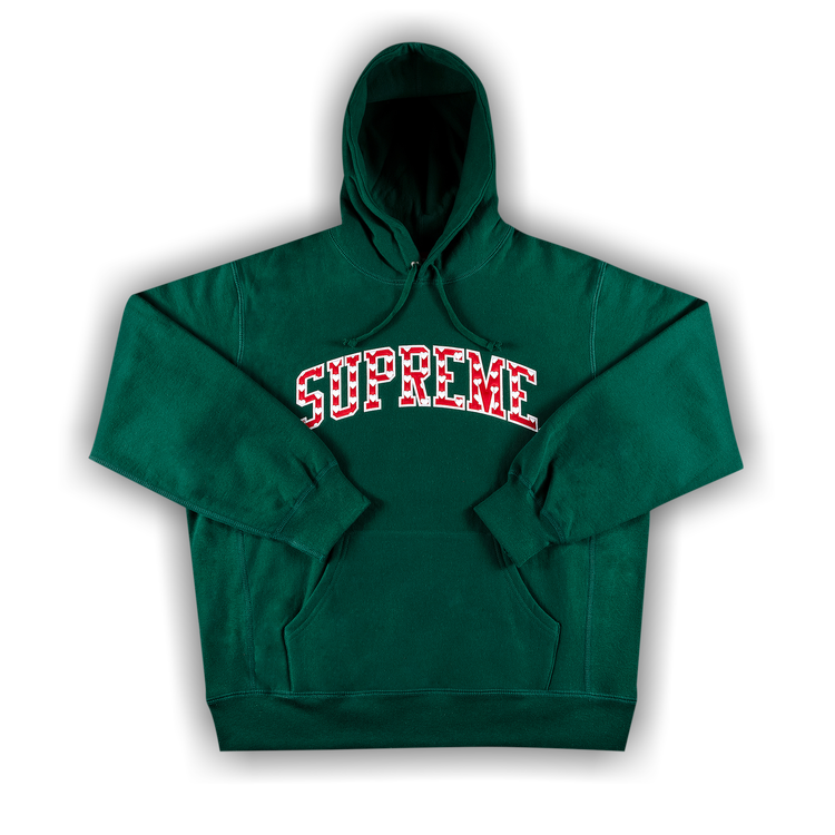 Buy Supreme Hearts Arc Hooded Sweatshirt 'Dark Green