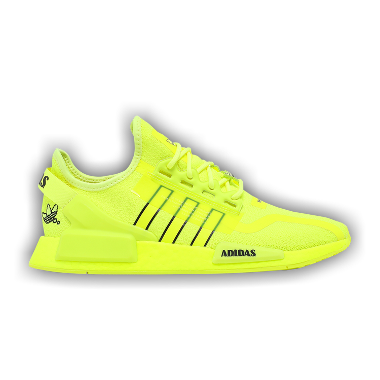 MORE THAN 50% OFF ‼️ Adidas NMD-R1 Neon Green Shoe, Men's Fashion, Footwear,  Casual Shoes on Carousell
