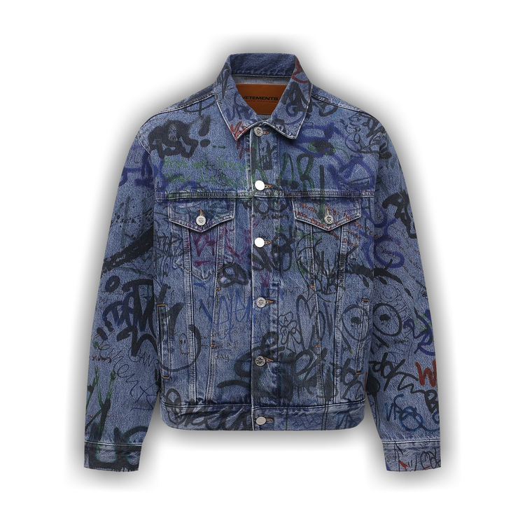Vetements - Blue denim jacket in camouflage print UA53JA750C - buy