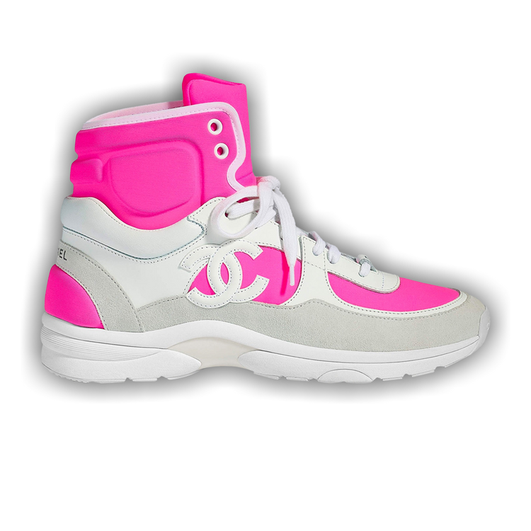 Pink high sales top chanel sneakers
