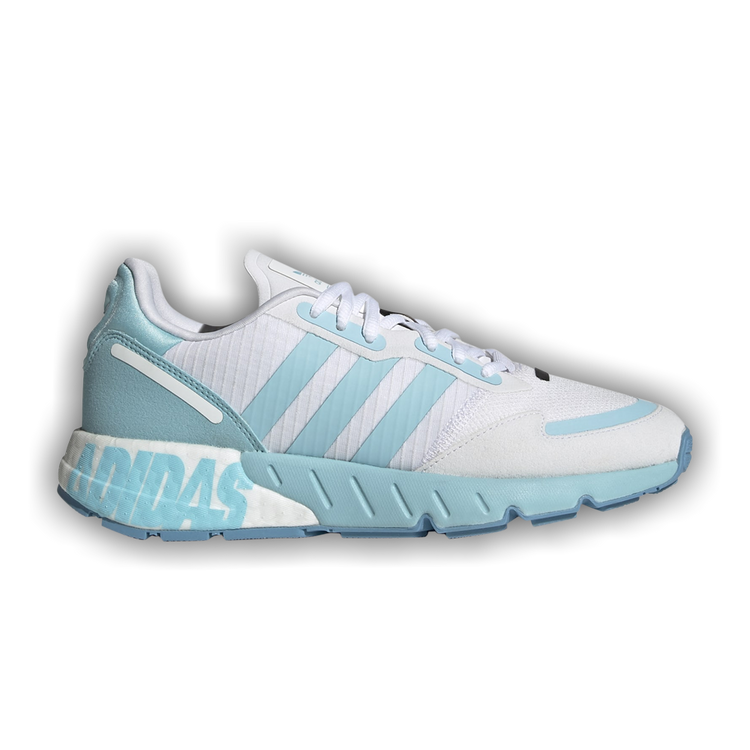 Buy Adidas Wmns ZX 1K Boost 'Bold Logo Graphic - Hazy Sky