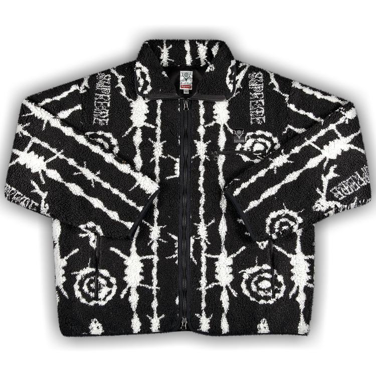 Buy Supreme x SOUTH2 WEST8 Fleece Jacket 'Black' - SS21J48 