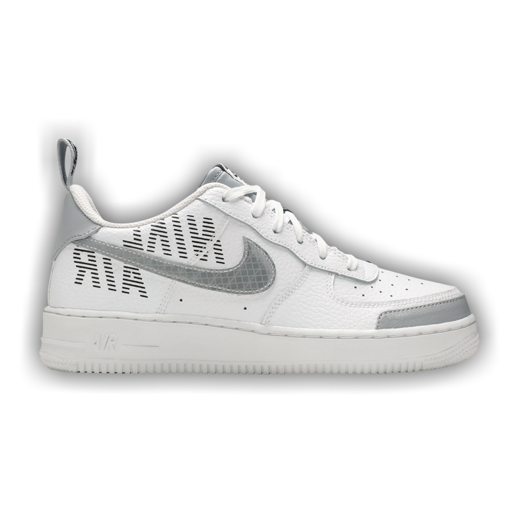 Nike Air Force 1 LV8 2 GS Black Gray Under Construction BQ5484 001 Size 4.5  Y