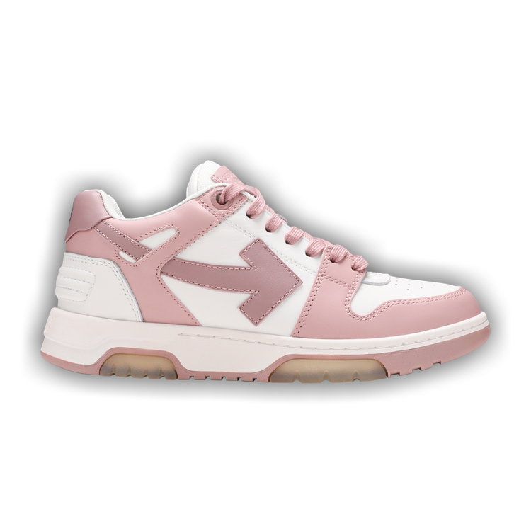 Off-White White & Pink Out Of Office Sneakers - ShopStyle