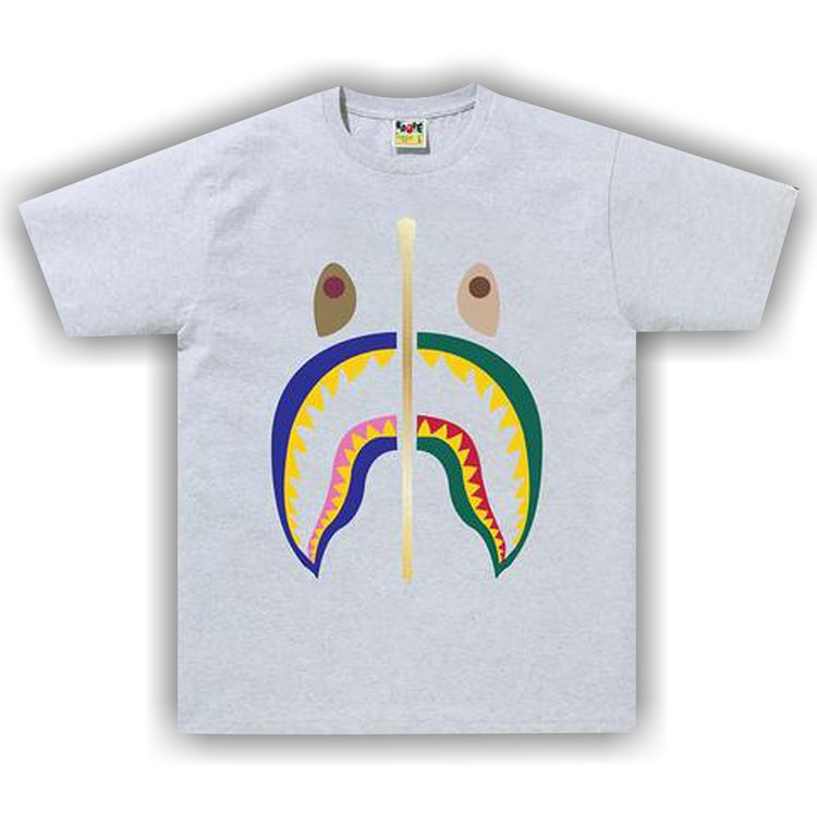 Bape multi shop camo shark tee