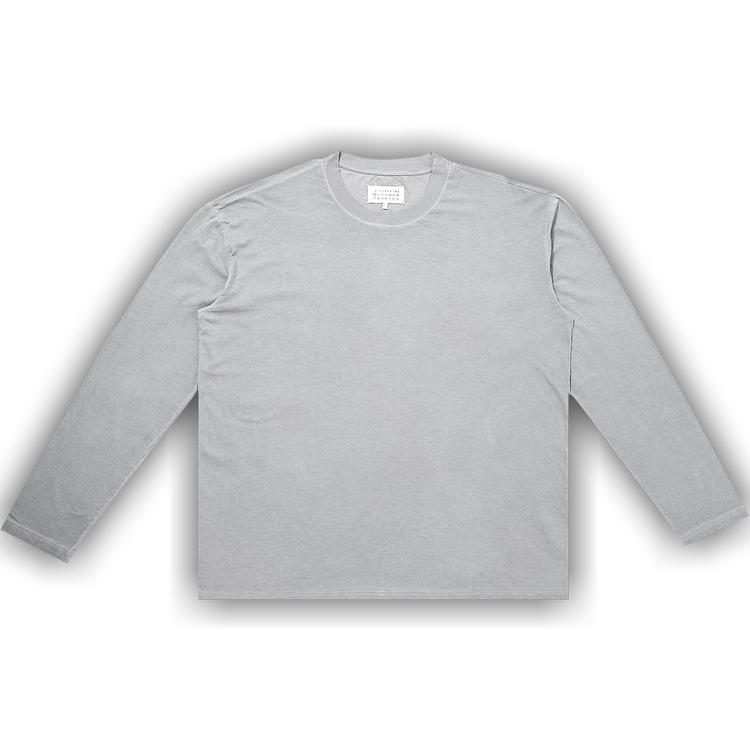 Buy Maison Margiela Washed Long-Sleeve T-Shirt 'Grey 