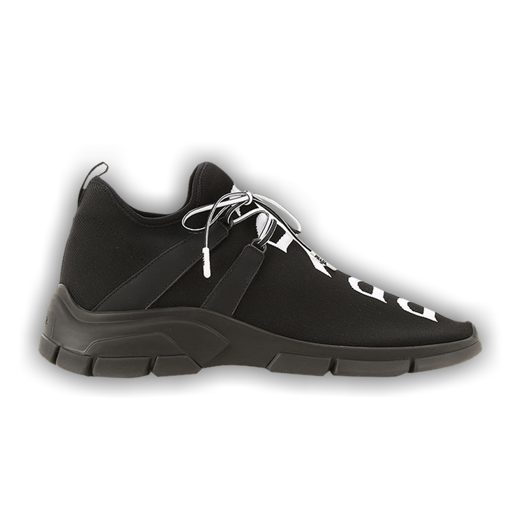 Buy Prada Knit Fabric Sneakers 'Black' - 4E3492 3V98 F0IAU | GOAT