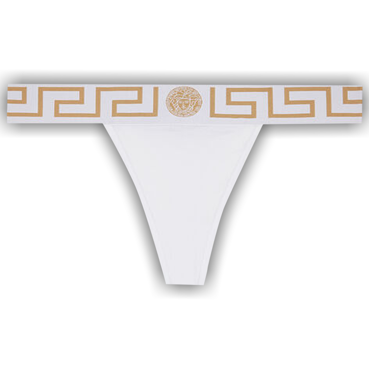 Buy Versace Greca Border Thong 'Optical White' - AUD01042 A232741 A1001