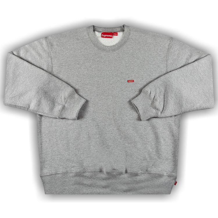 Buy Supreme Small Box Crewneck 'Heather Grey' - SS21SW50 HEATHER