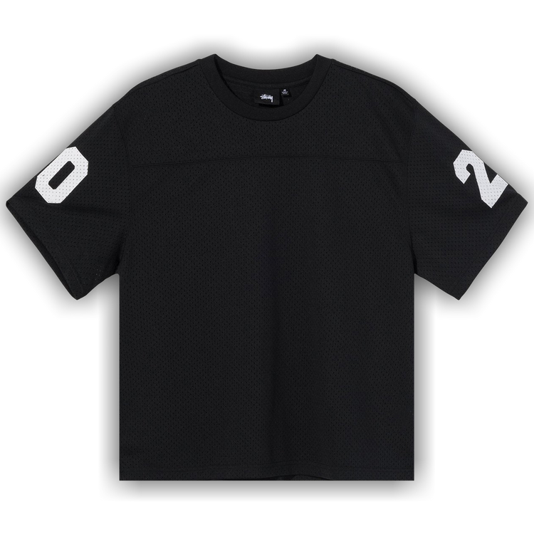 Buy Stussy Mesh Football Jersey 'Black' - 1140253 BLAC | GOAT