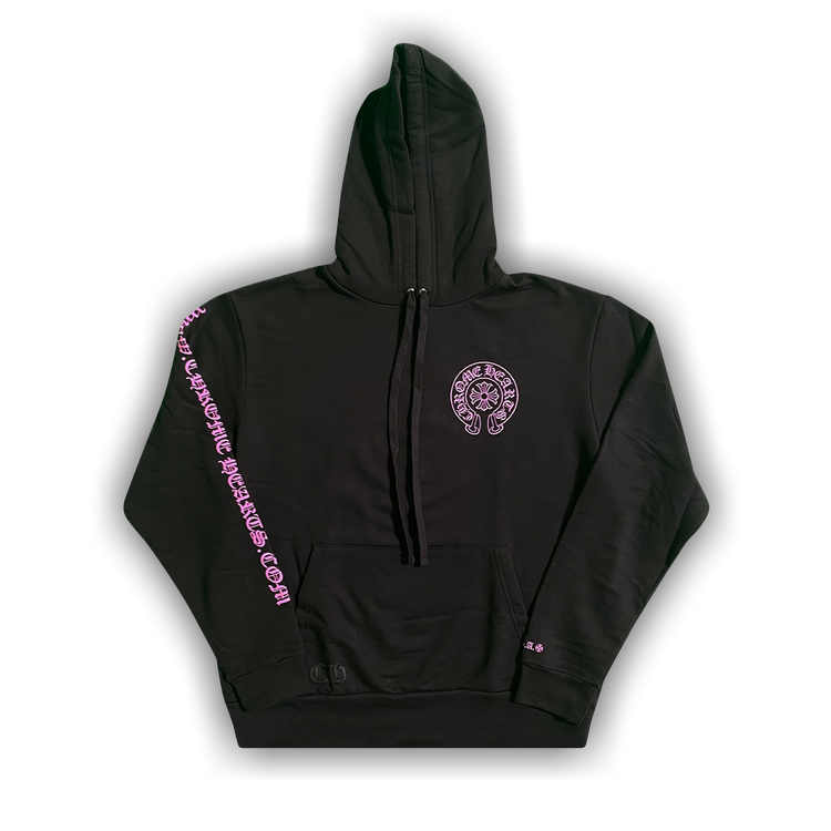 Buy Chrome Hearts Horse Shoe Hoodie (Web Exclusive) 'Black/Pink' - 1383  1SS210106HSHW BLPK