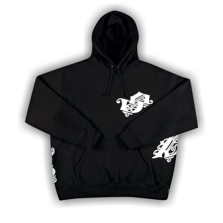 Buy Supreme Old English Wrap Hooded Sweatshirt 'Black' - SS21SW27 