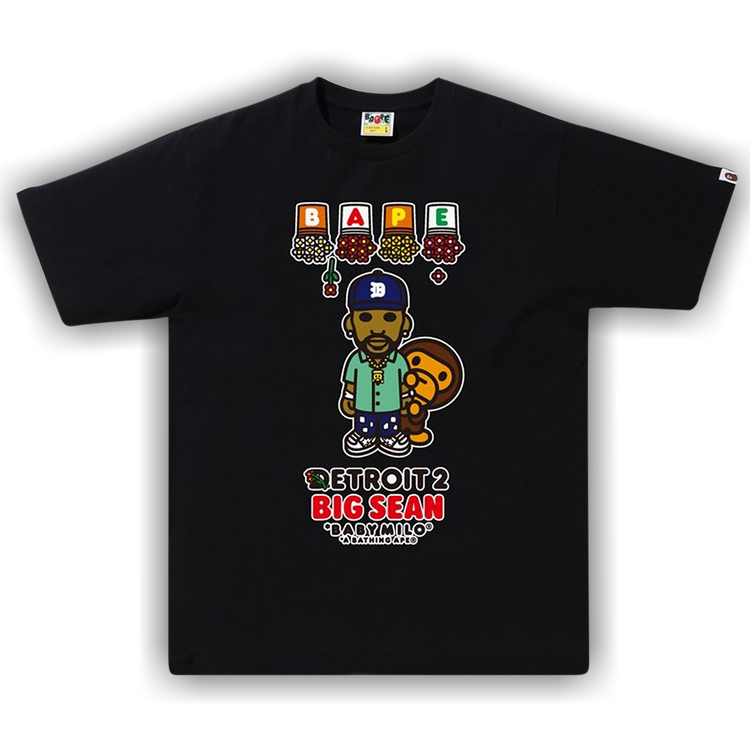 Buy BAPE x Big Sean Detroit 2 Baby Milo Tee 'Black' - 2H23