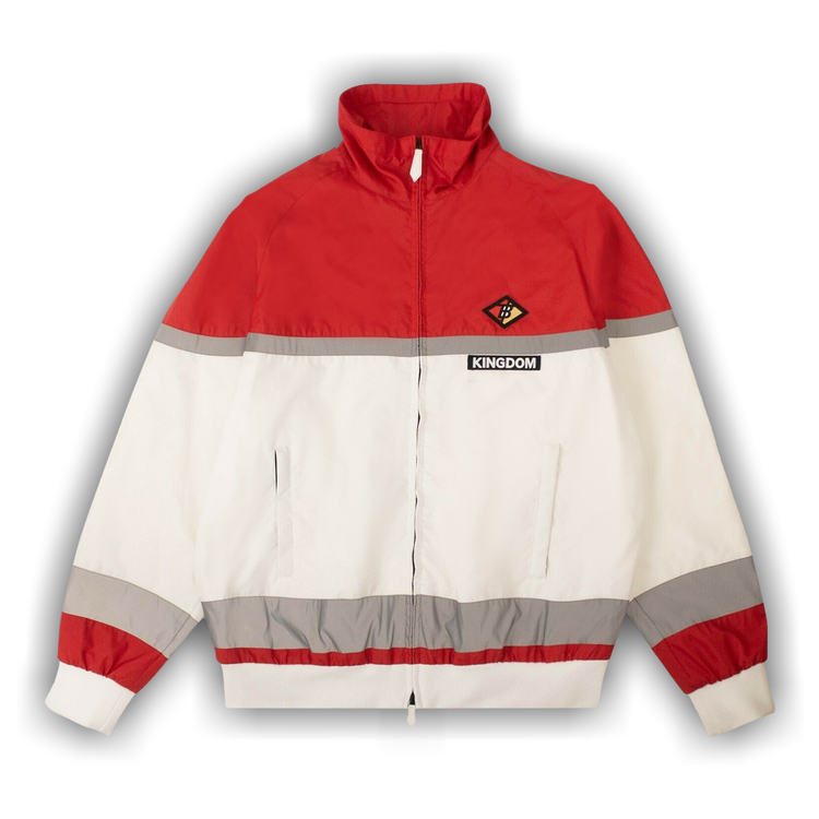 Buy Burberry Kingdom Striped Track Jacket 'Bright Red