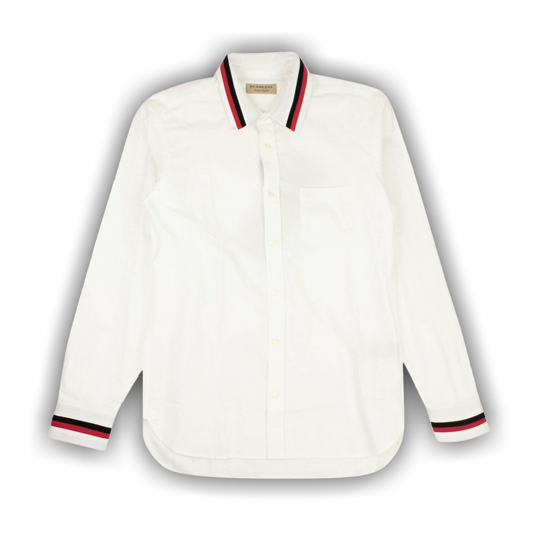 Buy Burberry Striped Cotton Oxford Shirt 'White' - 8004964