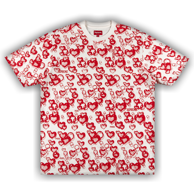 Buy Supreme Hearts Short-Sleeve Top 'White' - SS21KN31 WHITE