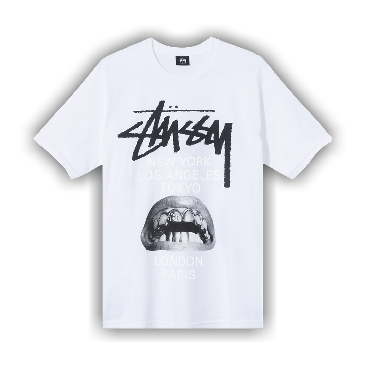 Buy Stussy x Rick Owens World Tour Collection T-Shirt 'White ...